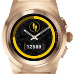 Smartwatch MyKronoz ZeTime Elite, Ecran Touchscreen TFT 1.22inch, Bluetooth, Bratara Otel Inoxidabil, Rezistent la apa (Roz Auriu)