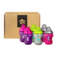 Set biberoane ONL Fetite Haioase  Tommee Tippee, 260 ml, 6 buc, 0luni+, Multicolor