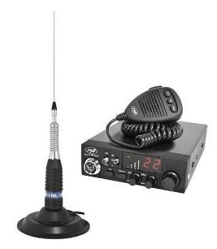 Statie radio Kit Statie radio CB PNI ESCORT HP 8024 ASQ + Antena CB PNI ML160 cu magnet, PNI