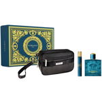 Set cadou VERSACE Eros: Apa de toaleta, 100ml + Mini apa de toaleta, 10ml + Geanta