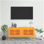 vidaXL Comodă TV, galben muștar, 105x35x50 cm, oțel, vidaXL