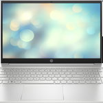 Laptop HP 15.6'' Pavilion 15-eh1022nq, FHD IPS, Procesor AMD Ryzen™ 5 5500U (8M Cache, up to 4.0 GHz), 16GB DDR4, 512GB SSD, Radeon, Free DOS, Natural Silver