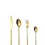 Set tacamuri din inox 48 piese TRENDY and rsquo S luxury edition gold