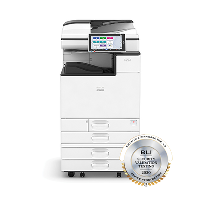 Imprimanta multifunctionala laser color Ricoh M C2000, A3, scanare si copiere fata verso -automate, set tonere de start negru 18000 pagini si color cyan, magenta si yellow pentru 2500 pagini