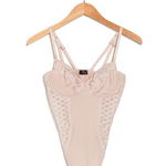 Imbracaminte Femei Cosabella Sheer Lattice Teddy PINK DUST