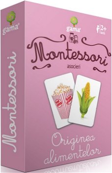Joc Montessori Originea alimentelor, Editura Gama, 2-3 ani +, Editura Gama