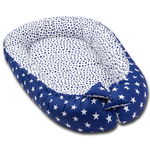 Cosulet bebelus pentru dormit Kidizi Baby Nest Cocoon 90x50 cm Dark Blue Stars 5949221103242