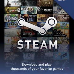 Card Steam Wallet 25 Euro Cd-Key ( Scop Multiplu)