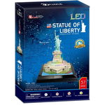 Cubic Fun - Puzzle 3D Led Statuia Libertatii 37 Piese