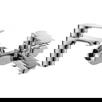 Set baterii baie Pyramis Smartline VENT alama bronz cartus cu disc ceramic finisaj cromat