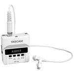 Reportofon digital cu microfon lavaliera Tascam DR-10LW, 32 GB, 15 ore, alb