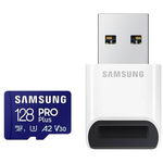 Samsung PRO Plus MB-MD128SB/WW Card de Memorie MicroSDXC cu Cititor UHS-I U3 Clasa 10 128GB