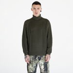 Nike Life Men's Cable Knit Turtleneck Sweater Cargo Khaki, Nike