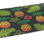 Covoras intrare casa antiderapant fibre cocos model Ananas 60 cm x 40 cm, Decorer