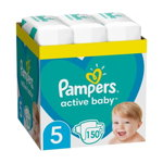 Pampers Scutece Active Baby Marimea 5, 11 -16 kg, 150 bucati, PAMPERS