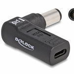 Adaptor de alimentare, Delock, USB-C/HP, 7.4x5mm, 90°, Negru