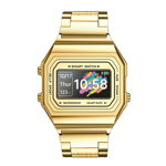 Ceas smartwatch techstar® i6 sku2336, 0.96 inch oled, ip67, auriu