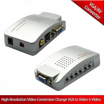 Adaptor VGA la S-Video si compozit video RCA, OEM