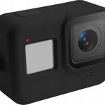 Husa protectie Xrec, pentru Gopro Hero 8, curea inclusa, din silicon, negru, Xrec