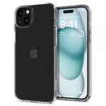 Husa Spigen cu cristale lichide pentru Apple iPhone 15, transparenta