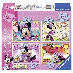 Ravensburger - Puzzle Minnie Mouse, 4 bucati in cutie, 12/16/20/24 piese
