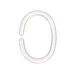 Inele perdea dus Kleine Wolke, transparente, plastic, set 12 buc cod 34205, 