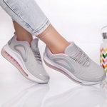 Pantofi sport orosza textil gri-deschis-roz, OEM