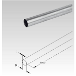 Tub metalic din otel zincat la cald pentru cabluri electrice,D.ext.16 mm, Fintech