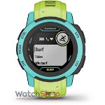 Smartwatch Instinct 2s Surf Edition, Smartwatch (dark grey/turquoise), Garmin