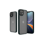 Husa Kwmobile pentru Apple iPhone 14, Silicon, Verde/Transparent, 59089.80