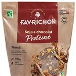 Musli BIO cu 43% proteine, soia si ciocolata Favrichon, Favrichon