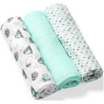 BabyOno Take Care Natural Diapers scutece textile 70 x 70 cm Mint 3 buc, BabyOno