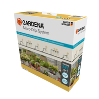 Kit de irigare in ghiveci Gardena Micro-Drip 13 mm, 1/2inch, pentru maxim 15 plante, Gardena