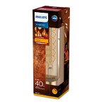 Bec LED Lampa Philips 6.5W 40W classic-giant E27 T65 GOLD