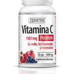 Vitamina C Premium 1000 mg cu Rodie, Bioflavonoide și Resveratrol, Zenyth (Gramaj: 60 capsule, Concentratie: 1000 mg), Zenyth