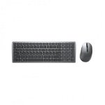 Kit Tastatura + Mouse Dell Multi-Device KM7120W, Wireless 2.4 Ghz, Bluetooth 5.0, 1600 DPI, Senzor Optic, 7 Butoane, Layout US, Titan Grey