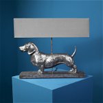 Lampă de masă, Câine argintiu, Frank, 60 x 14 x 48.5 cm , WernerVoss