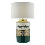 Veioza Callie Table Lamp Green/Gold Zebra Motif Base Only, dar lighting group
