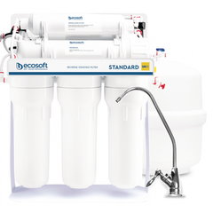 Purificator apa cu osmoza inversa Ecosoft cu mineralizare in 5 trepte si pompa booster
