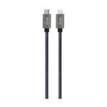 Cablu de date Goui G-FASHIONC94BK, USB Type-C - Lightning, 1 m, Negru, Goui