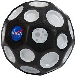 Minge Hiperelastica - Waboba Moon Ball, Neagra cu Sigla NASA, Ludicus Games