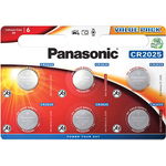 Baterii Panasonic Lithium Coin CR-2025L, 6 buc