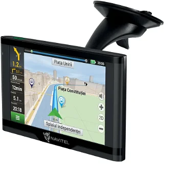 Sistem de navigatie GPS Navitel E500, ecran 5" harti FULL EU cu actualizare lifetime pentru 47 harti offline si suport de fixare magnetic