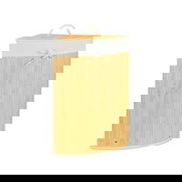 Cos rufe de colt 60 l, Bambus, Negru, 