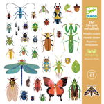 Set 160 Autocolante Insecte Detalii Metalice Multicolor, Djeco