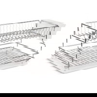 Uscator de vase cu doua niveluri Edenberg EB-305, Suport pentru ustensile, Alb, Edenberg