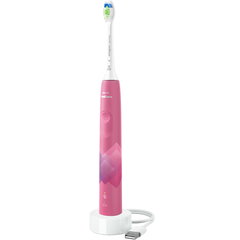 Periuta De Dinti Electrica Philips Sonicare 4100 Cu Tehnologie Sonica Si Doua Moduri, Control Al Presiunii Si Smartimer, Paradise Pink Prismatic, Model Hx3689/41 Periuta De Dinti Electrica Philips Sonicare 4100 Cu Tehnologie Sonica Si Doua Moduri, Control Al Presiunii Si Smartimer, Paradise Pink Prismatic, Model Hx3689/41