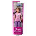 Papusa Barbie asistenta medicala satena, 3 ani+, Mattel