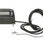Lampa numar inmatriculare HELLA LED 12/24V gri lungime furtun 2000mm lungime 93mm inaltime 63mm latime 66mm montant lateral, HELLA