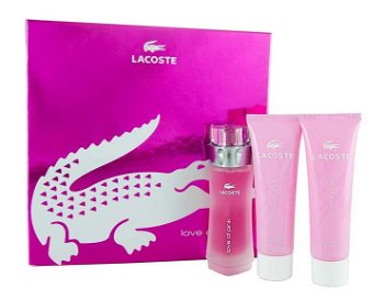 Set femei Lacoste Love Of Pink Eau de Toilette 30ml + lotiune corp 50ml + gel dus 50ml